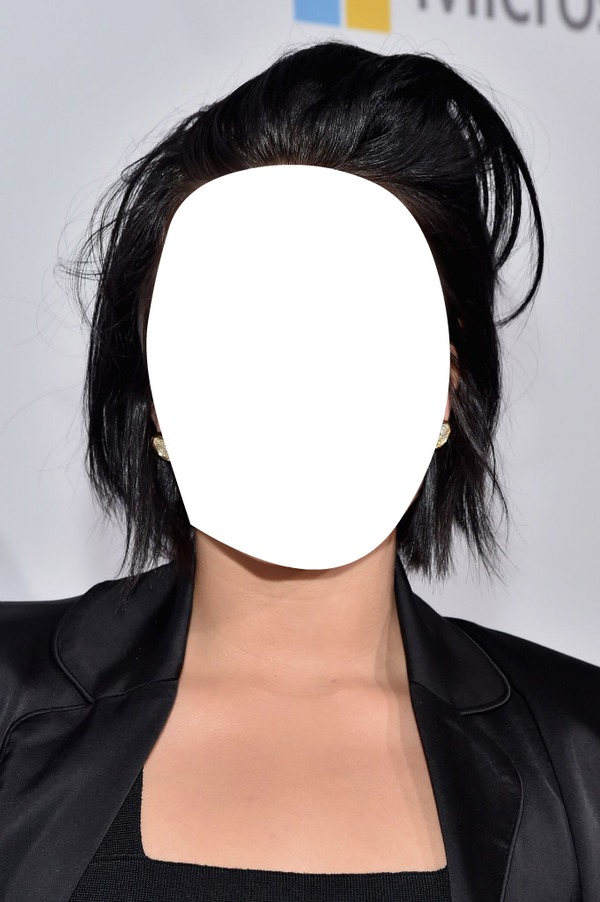 Montagem do rosto da Demi Lovato Fotomontaż