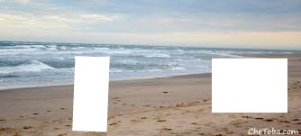 Playa Mar del Plata Photo frame effect
