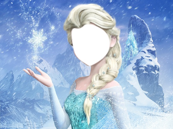 Elsa Frozen フォトモンタージュ