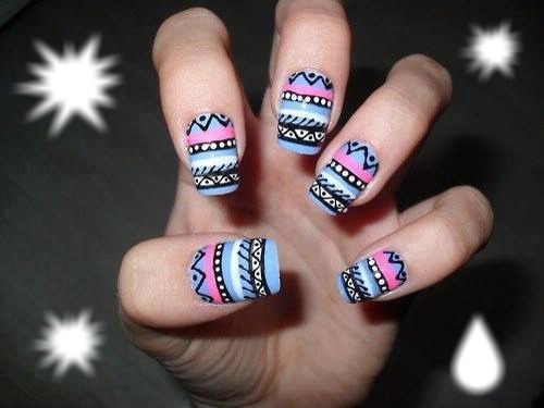 Nails Photo frame effect