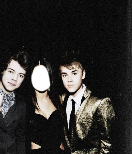 Harry Styles , Selena Justin Bieber Photo frame effect