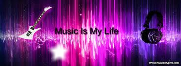 music is my life Photo frame effect