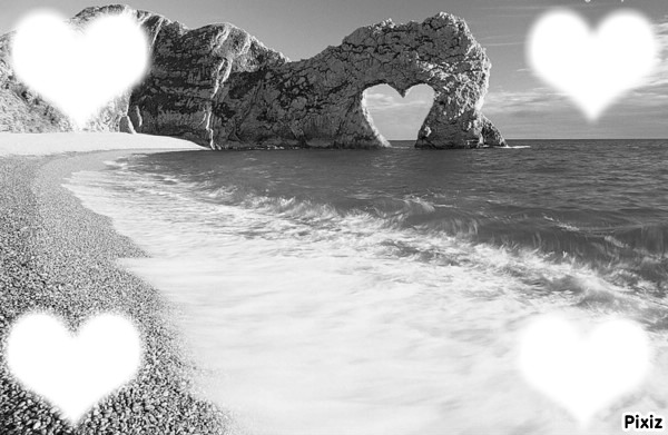amour plage Photomontage