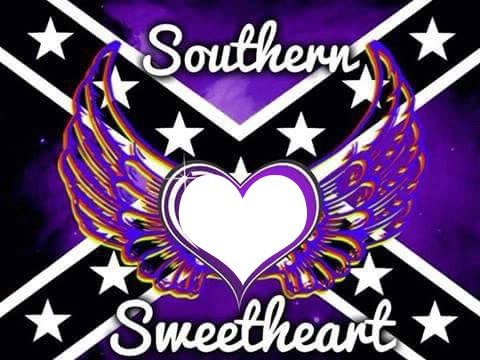 Dixie flag southern sweetheart-hdh Photo frame effect