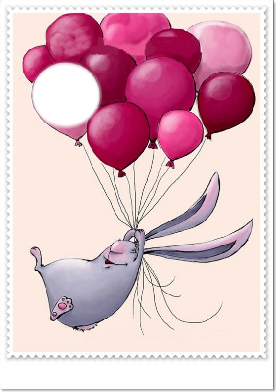 lapin ballons Fotomontáž