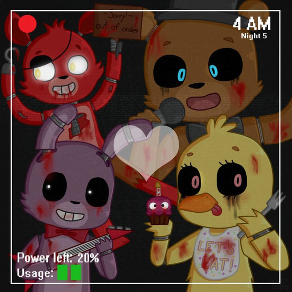 Five Nights at Freddy's Fotomontage