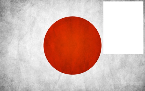 Japan flag HD Photomontage