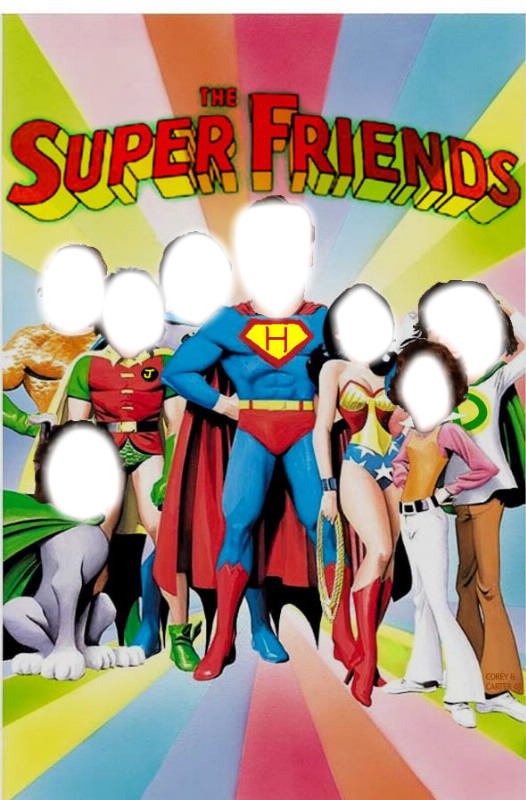 the super friends Photomontage