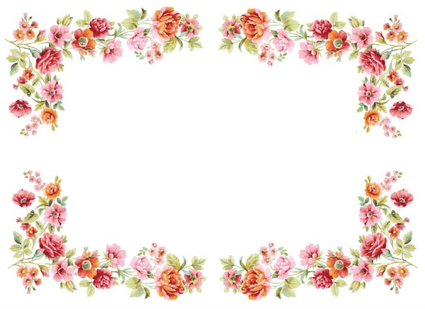 Flower frame 1 フォトモンタージュ