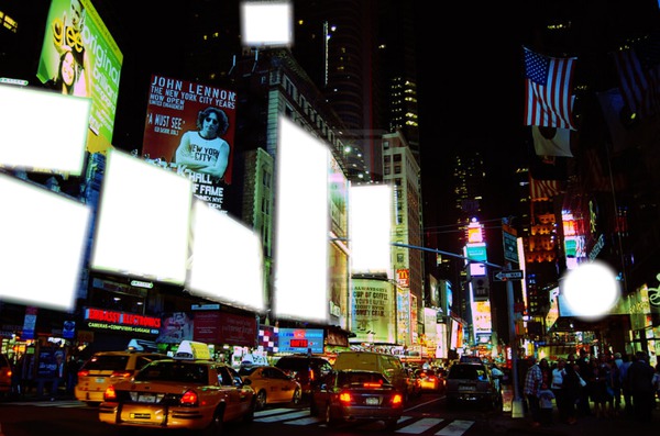 New York At Night Fotomontažas