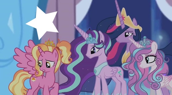 MLP Princess Luster Dawn,Starlight Glimmer,Twilight Sparkle and Flurry Heart Fotomontage