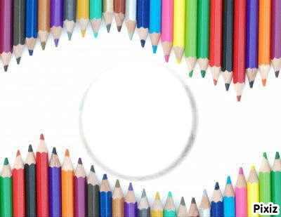 crayons vague Photomontage