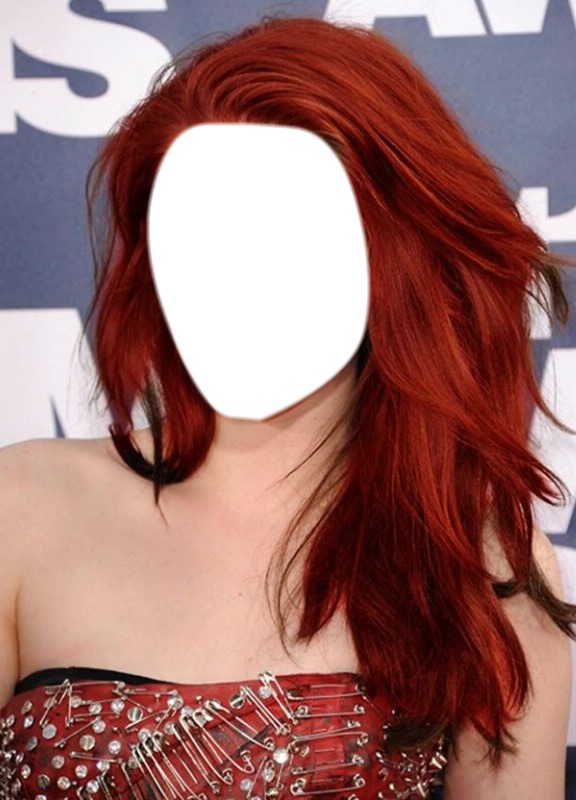 Hair red Photomontage