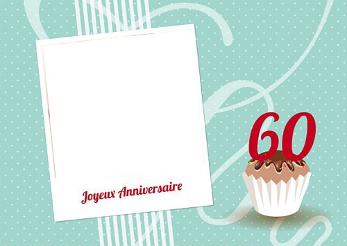 60 ans Photo frame effect