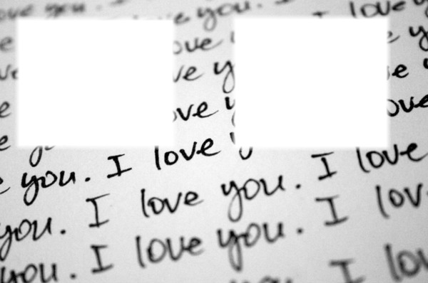 ❤ I Love You ❤ Fotomontáž