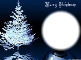 sfera natalizia Photo frame effect