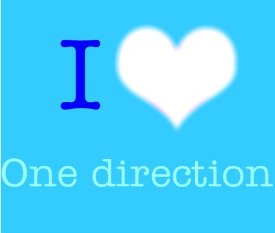 I ♥ One Direction Fotomontagem