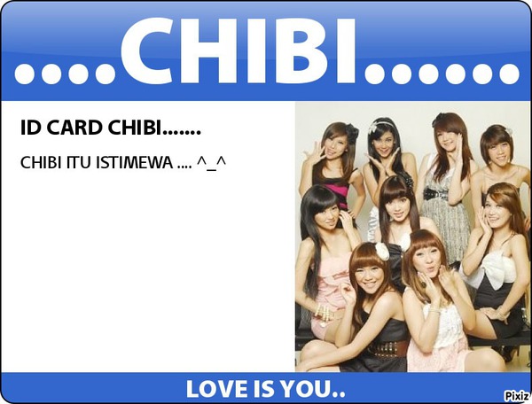 ID CARD CHIBI Fotomontažas