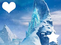 Castelo do Frozen Photo frame effect