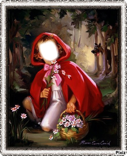 chaperon rouge Photo frame effect