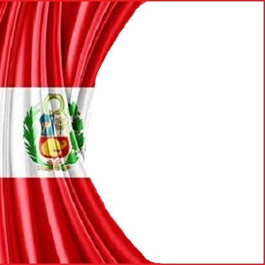 bandera del Perú. Fotomontage