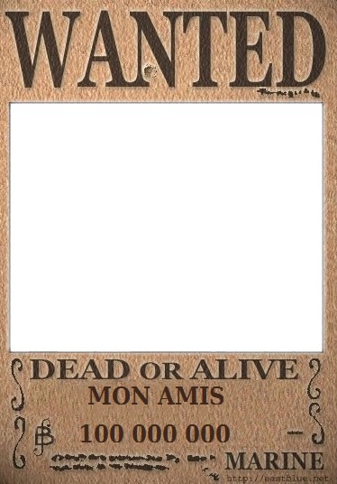 WANTED Photo frame effect