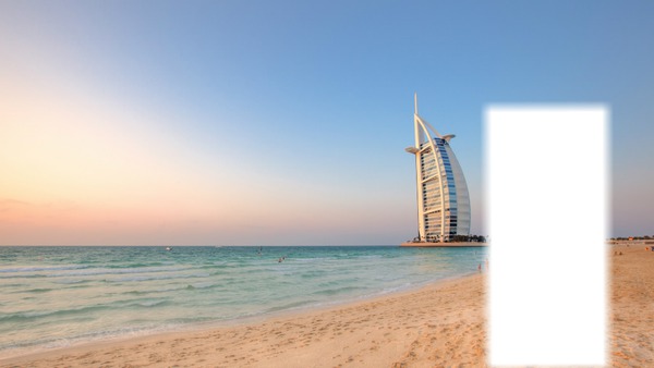 Votre photo en face de la Burj Dubai Photo frame effect
