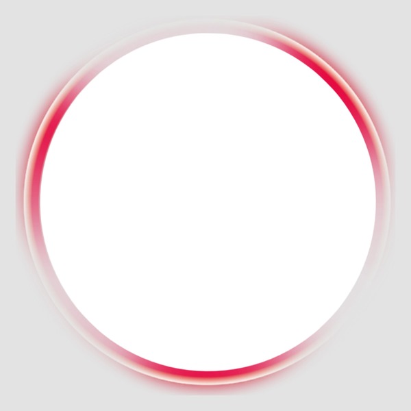 circulo rojo y blanco difuminado, fondo gris. Photo frame effect