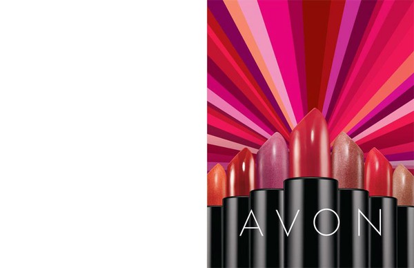 Avon Ultra Color Rich Lipstick Advertising Fotomontáž
