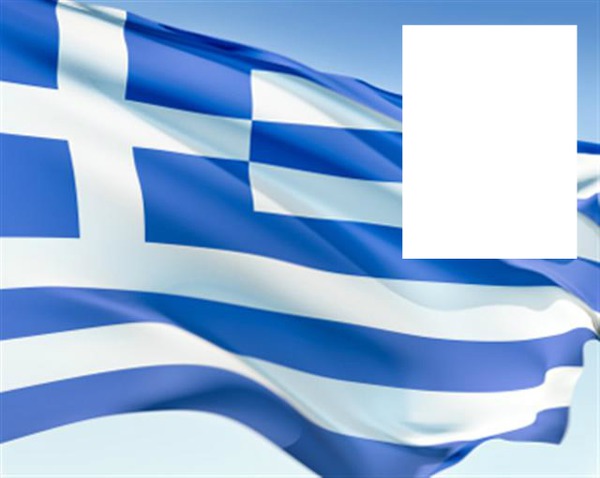 Greece flag Valokuvamontaasi