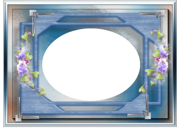 cadre fleurie Photomontage