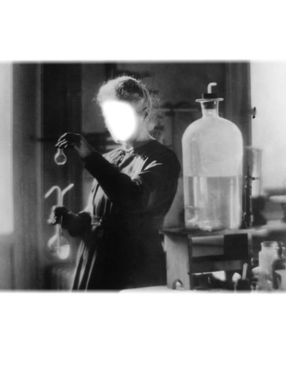Marie Curie Fotomontaggio