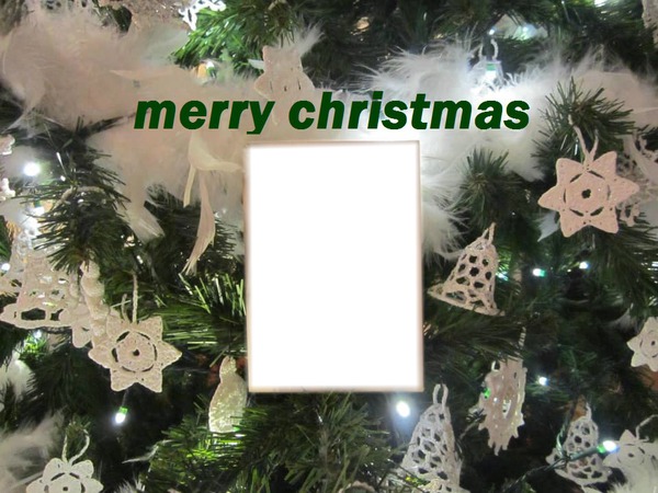 merry christmas Photo frame effect