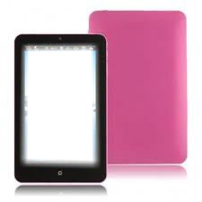 Tablet rosa tipo Melissa Photo frame effect