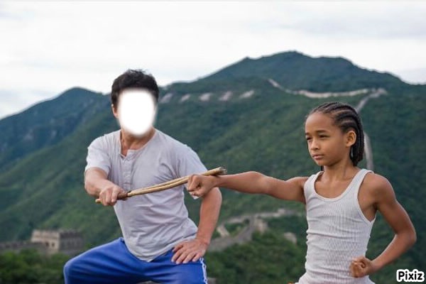 karate kid Fotomontáž