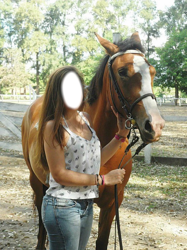 a cheval Fotomontaža