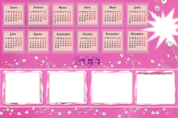 Violetta calendario 2014 Fotomontaż