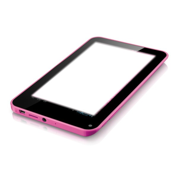 Tablet rosa Fotomontage