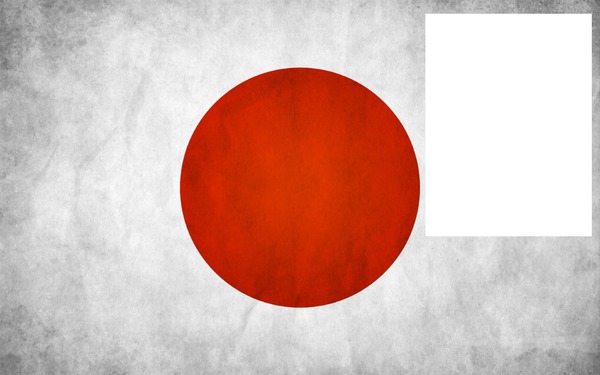 Japan flag HD 2 Fotomontasje