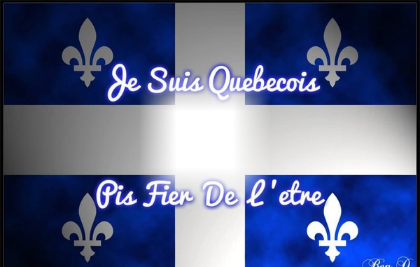 drapeau du Québec Fotomontaža
