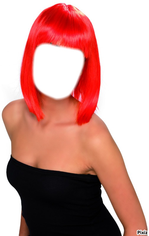 perruque rouge Fotómontázs