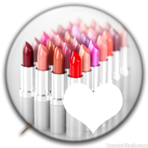 Lipstick Badge Montaje fotografico