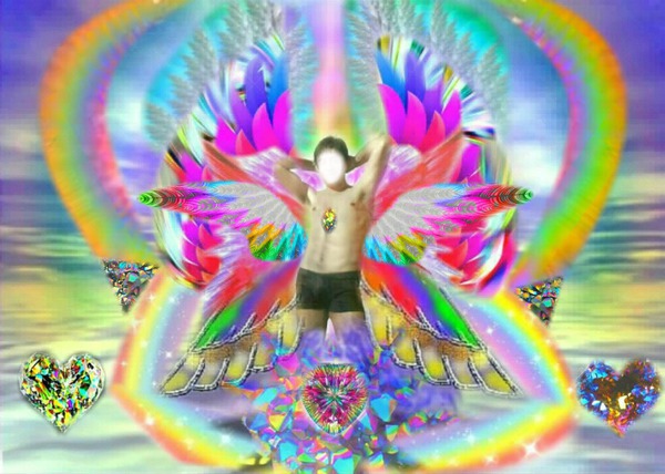 alas de angel del orgullo y diversidad Photomontage