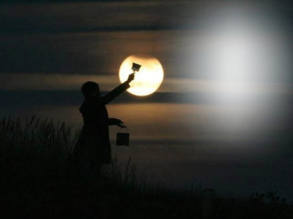 photo lune bouchiba djelfa algerie Montaje fotografico