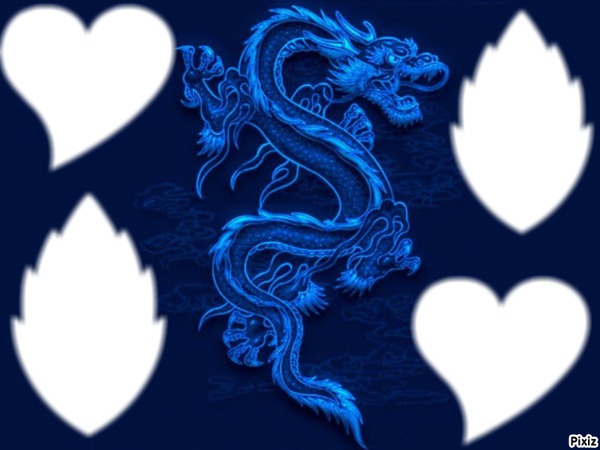 Blue Dragon Фотомонтаж