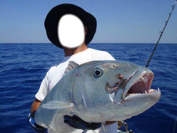pêche en mer Photomontage