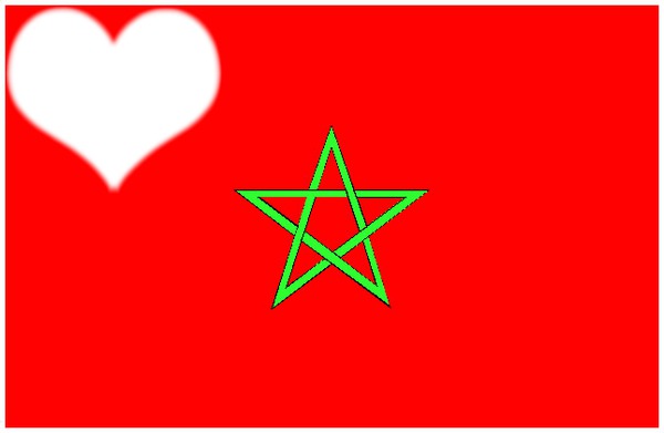 drapeau maroc Fotomontāža