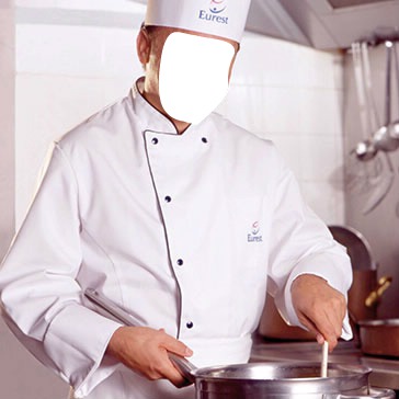 chef cuisine Fotomontaggio
