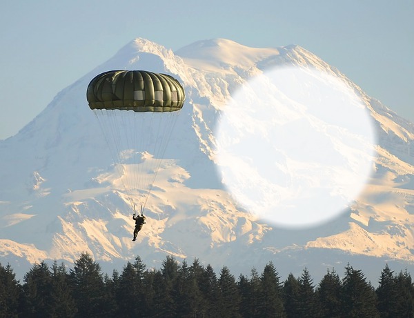 Parachute - montagne - nature Fotomontage