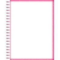 Caderno cor de rosa Photo frame effect